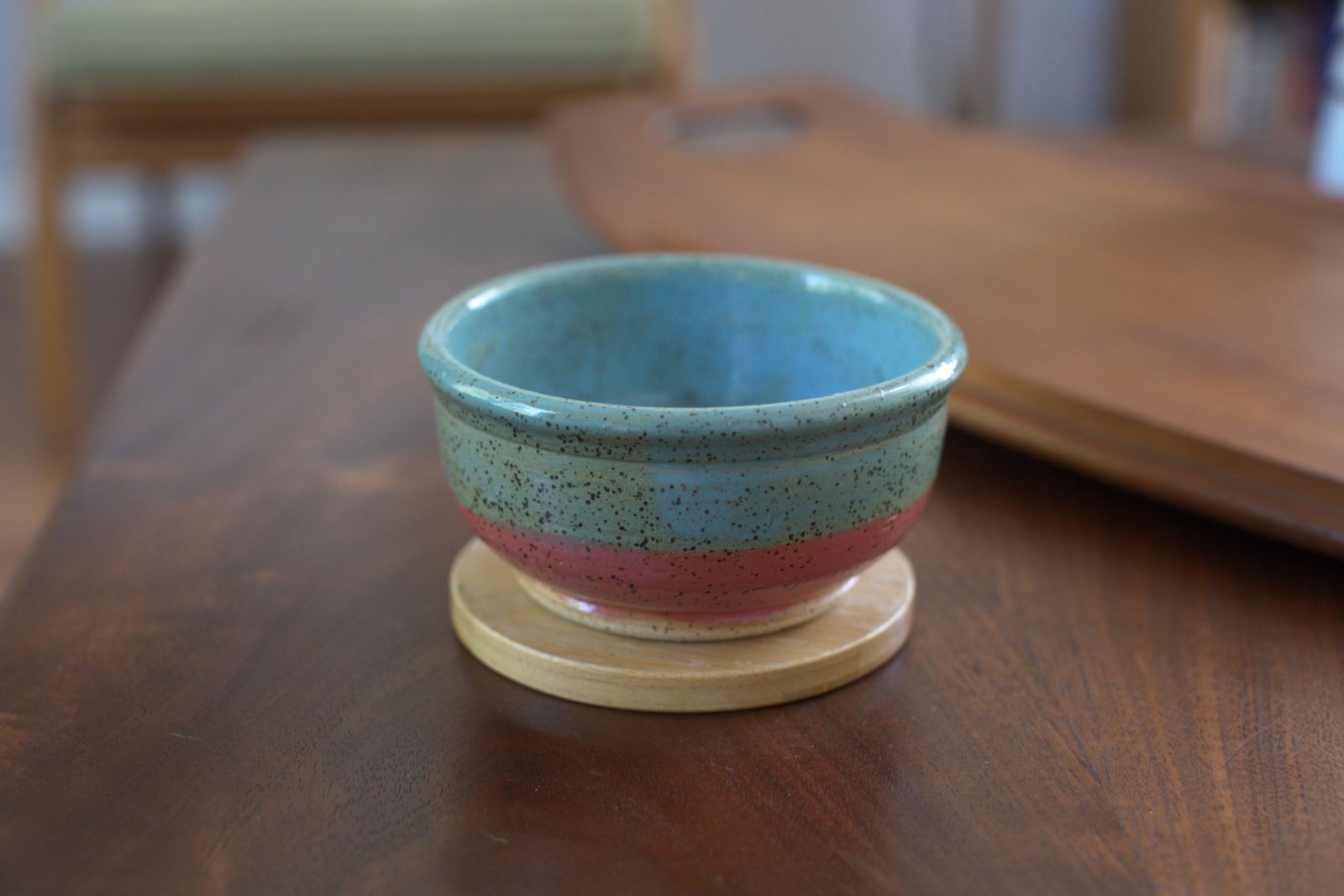 Small blue and pink bowl — photo 3 of 5